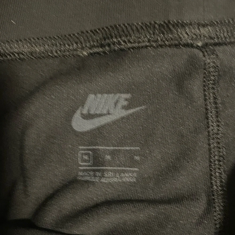 Nike Black Leggings Swoosh Logo Women Medium Athletic Workout